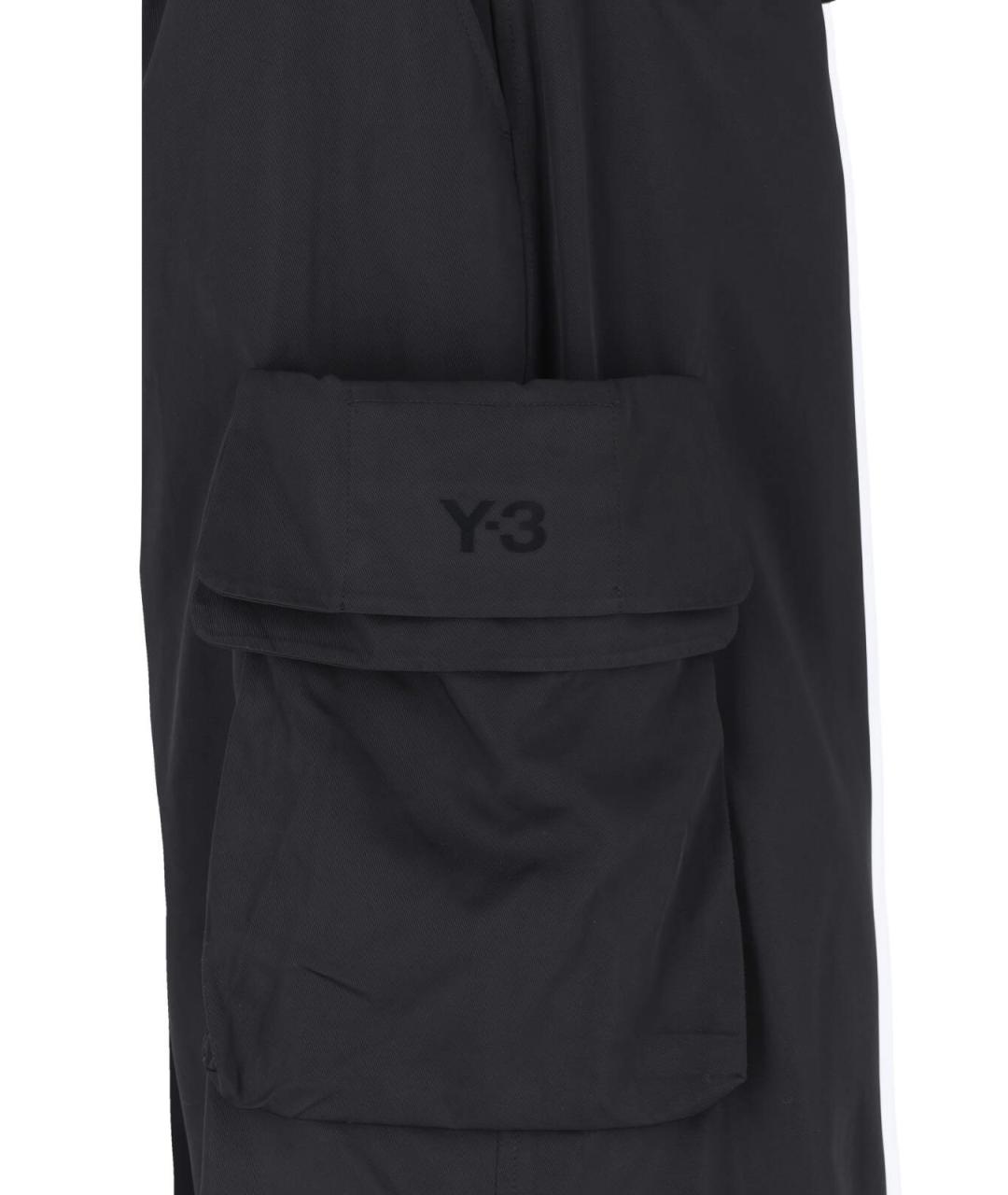 Y-3 Черные прямые брюки, фото 4