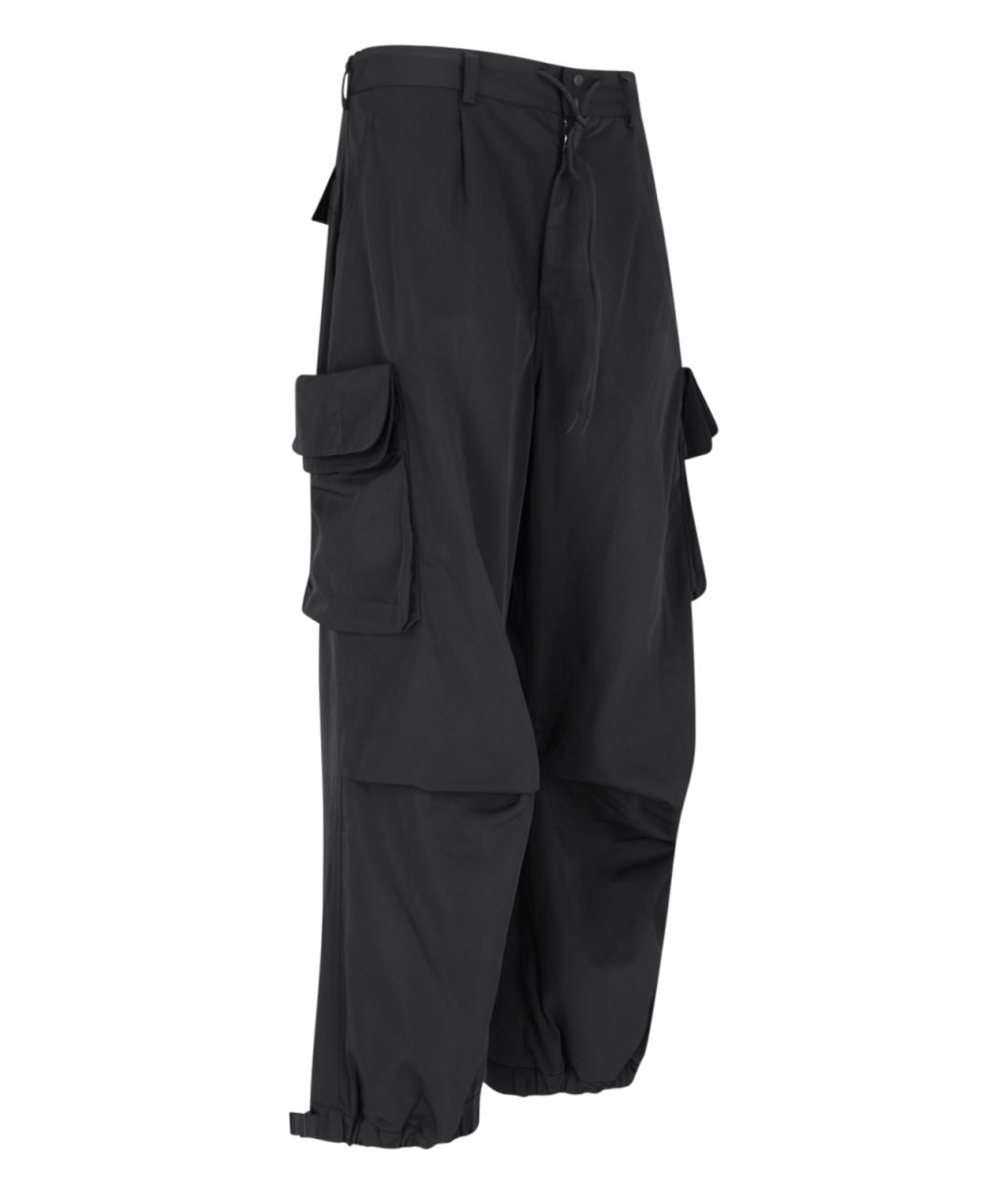 Y-3 Черные прямые брюки, фото 3