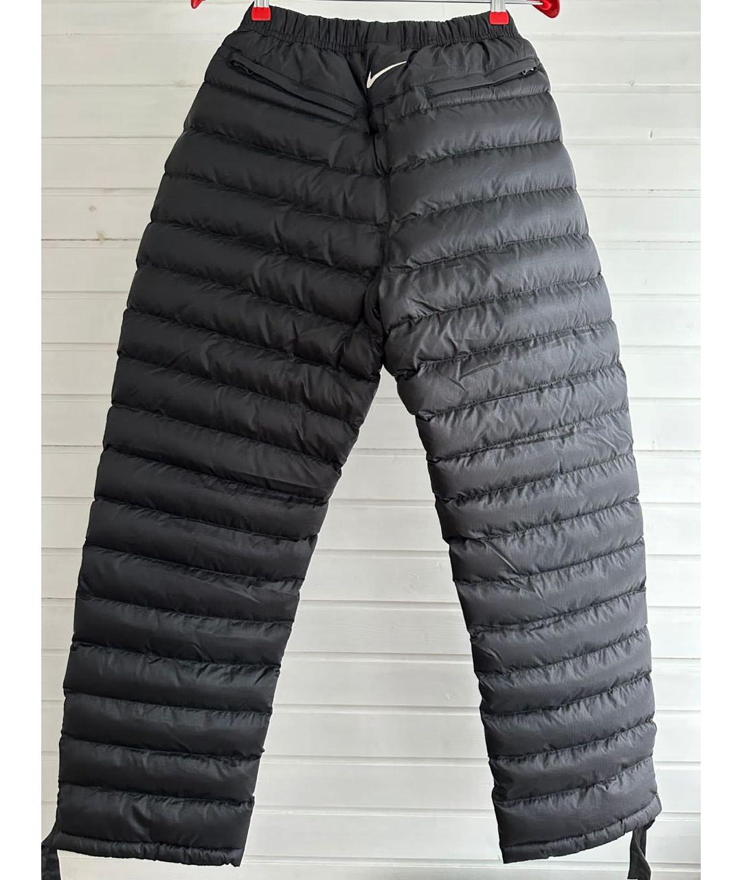 NIKE Черные синтетические повседневные брюки, фото 2