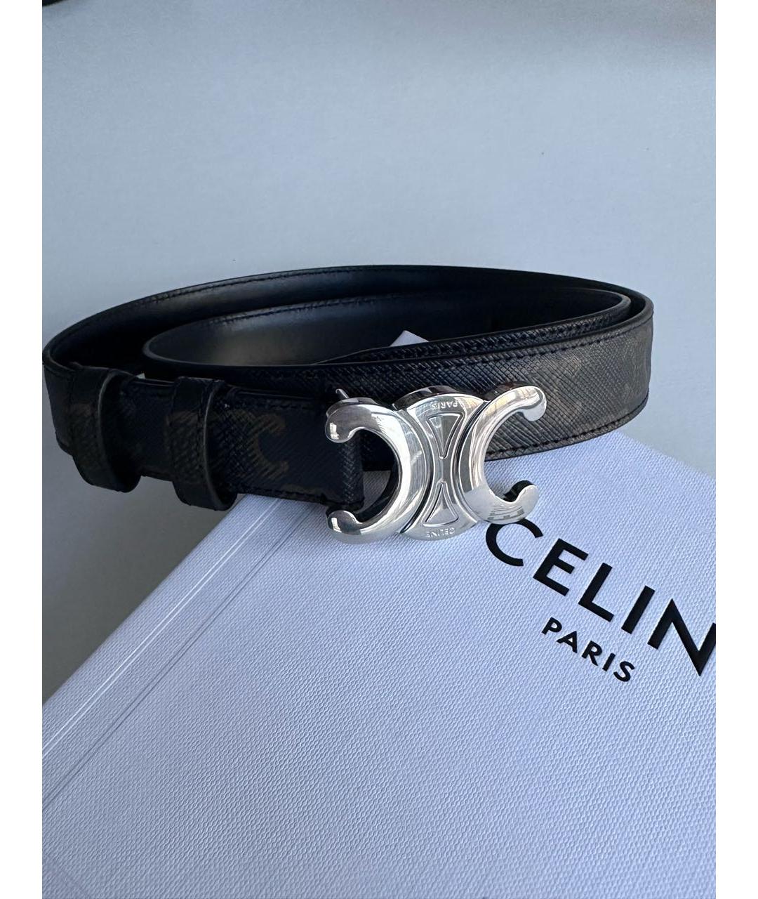 CELINE Коричневый ремень, фото 2