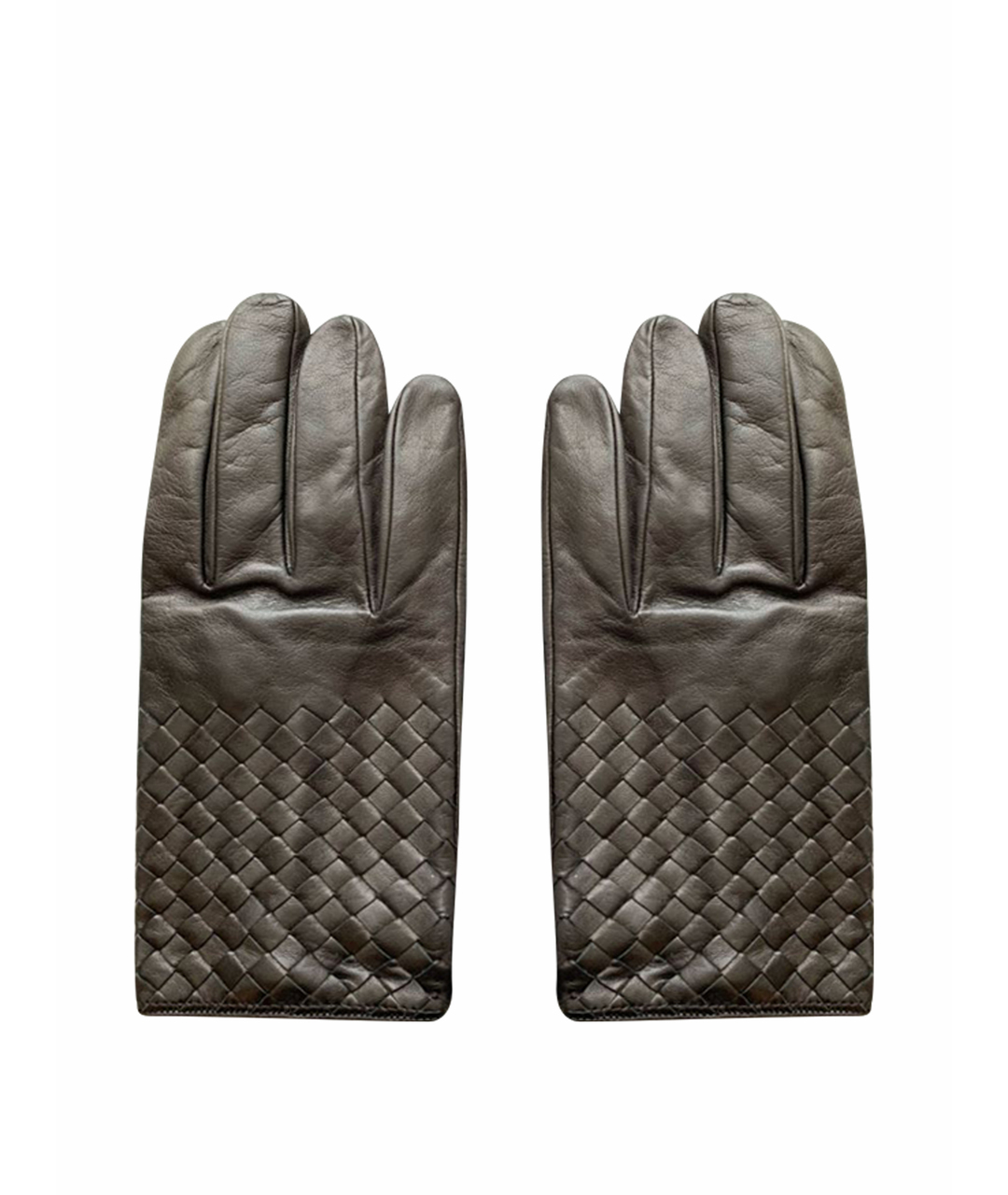 BOTTEGA VENETA Черные кожаные перчатки, фото 1