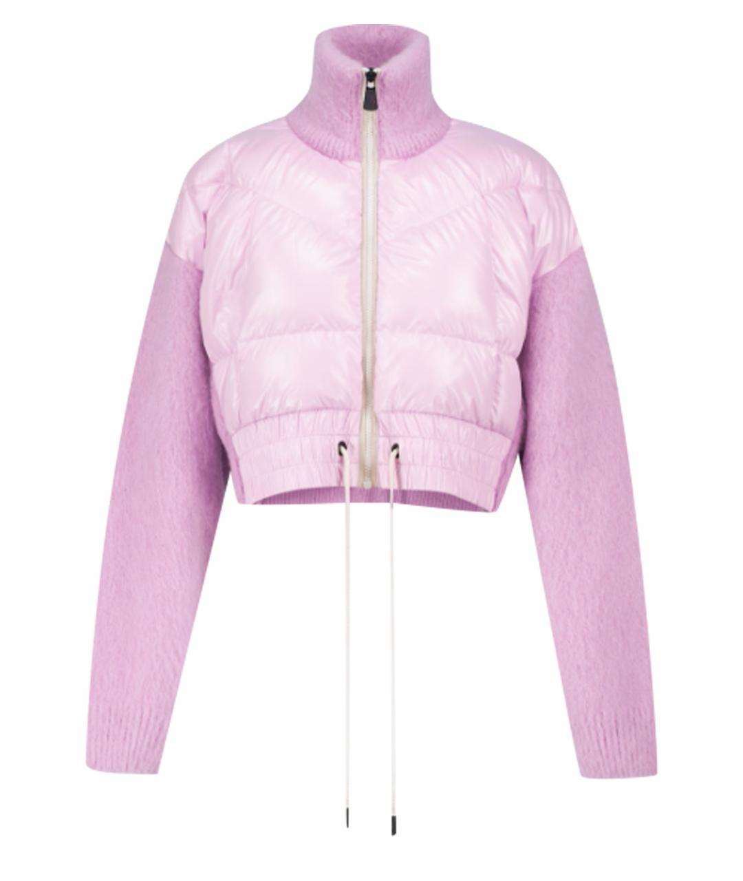 MONCLER GRENOBLE Розовая шерстяная куртка, фото 1