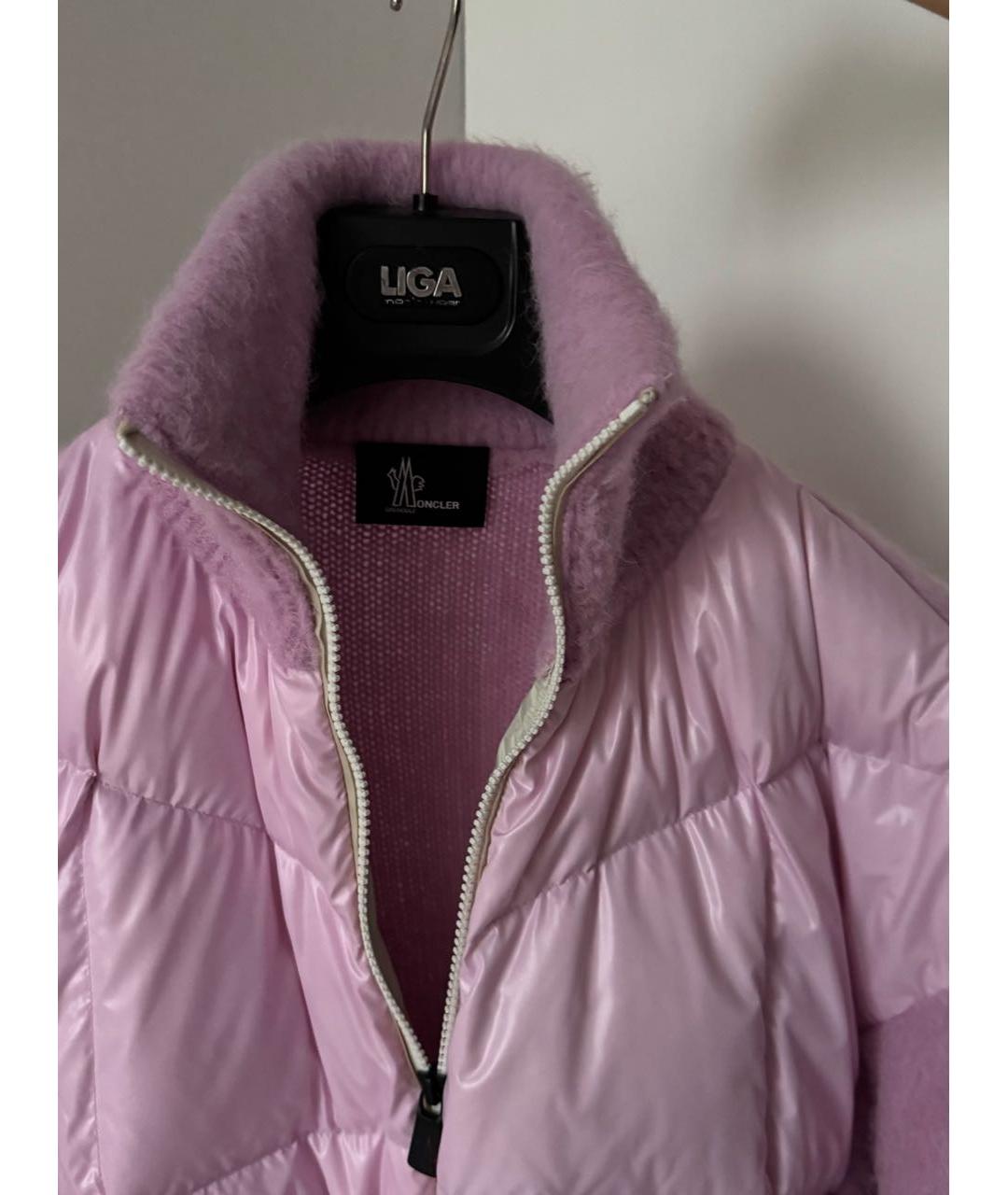 MONCLER GRENOBLE Розовая шерстяная куртка, фото 5