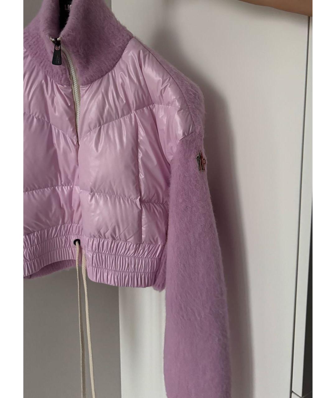 MONCLER GRENOBLE Розовая шерстяная куртка, фото 4