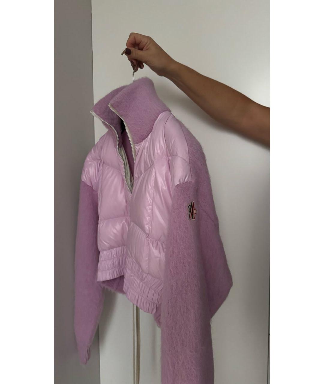 MONCLER GRENOBLE Розовая шерстяная куртка, фото 8