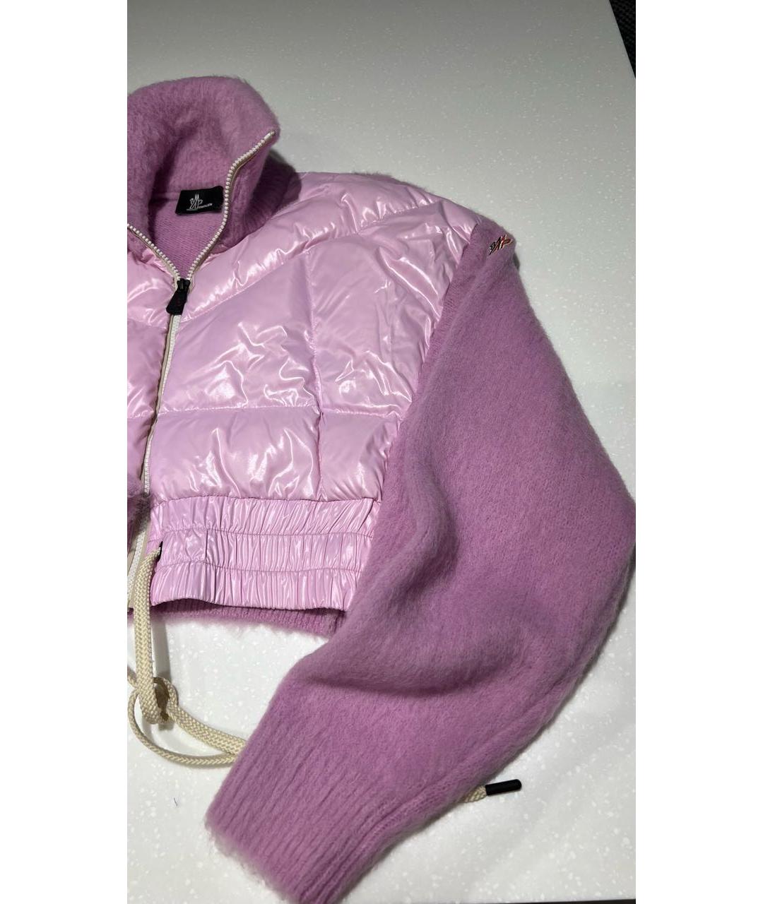 MONCLER GRENOBLE Розовая шерстяная куртка, фото 5