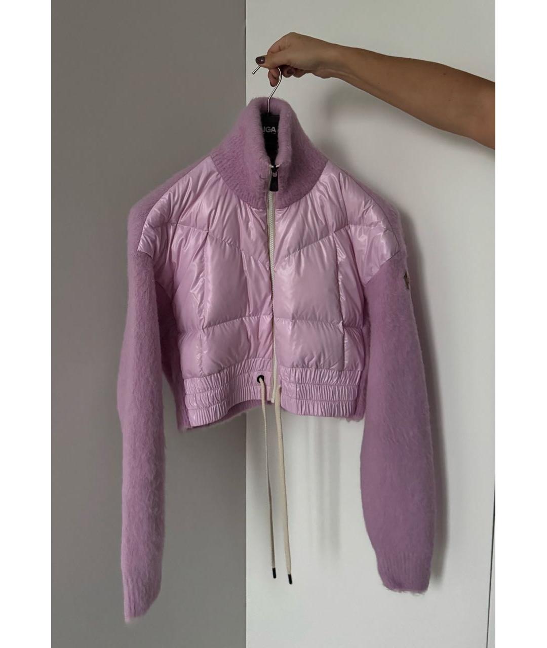 MONCLER GRENOBLE Розовая шерстяная куртка, фото 2