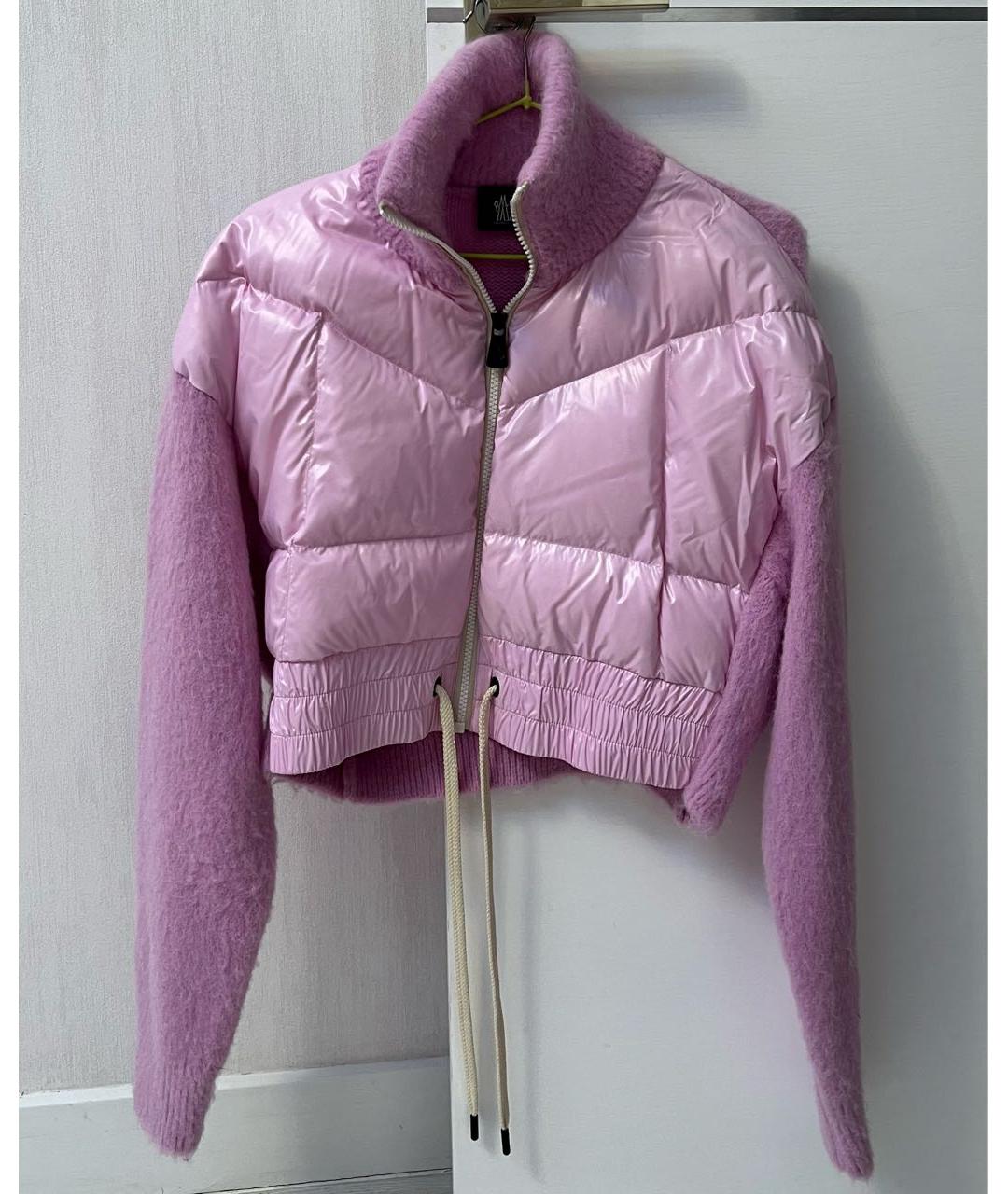 MONCLER GRENOBLE Розовая шерстяная куртка, фото 2