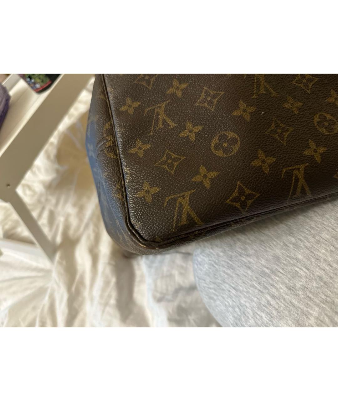 LOUIS VUITTON Коричневая сумка тоут, фото 7