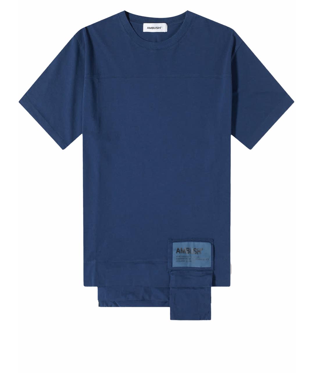 AMBUSH Темно-синяя хлопковая футболка, фото 1