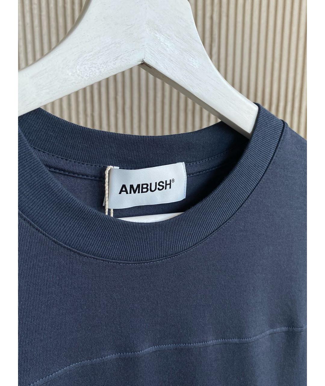 AMBUSH Темно-синяя хлопковая футболка, фото 5
