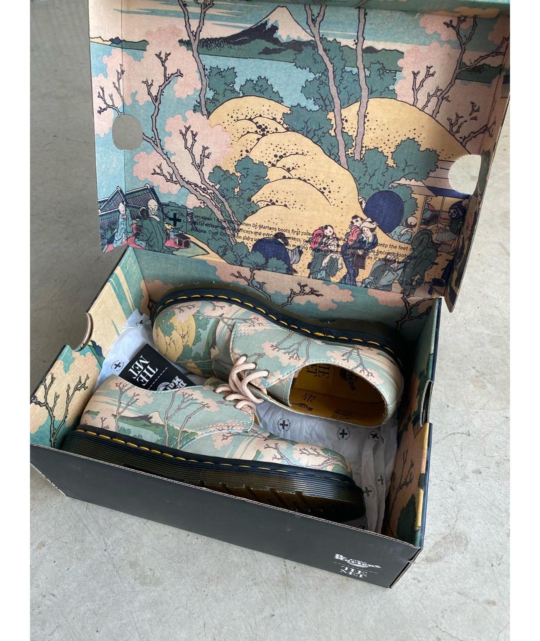 DR. MARTENS Бежевые кожаные ботинки, фото 6