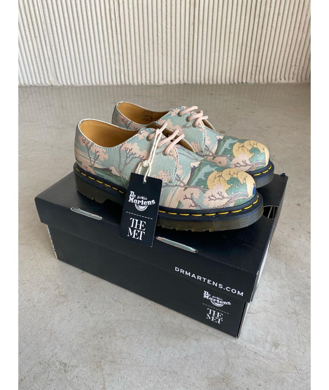 DR. MARTENS Бежевые кожаные ботинки, фото 2