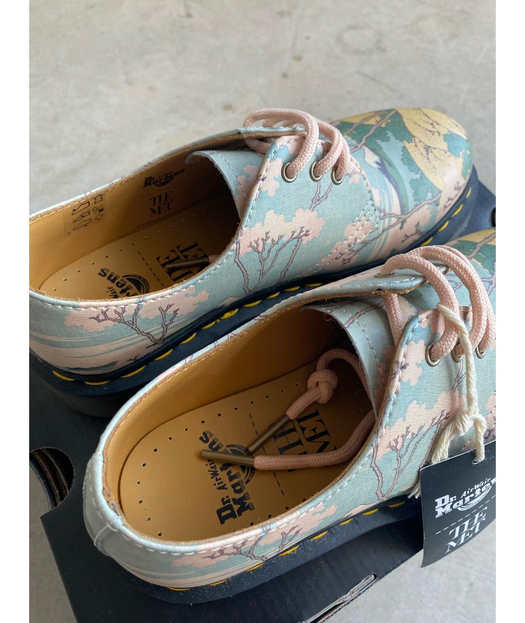 DR. MARTENS Бежевые кожаные ботинки, фото 5