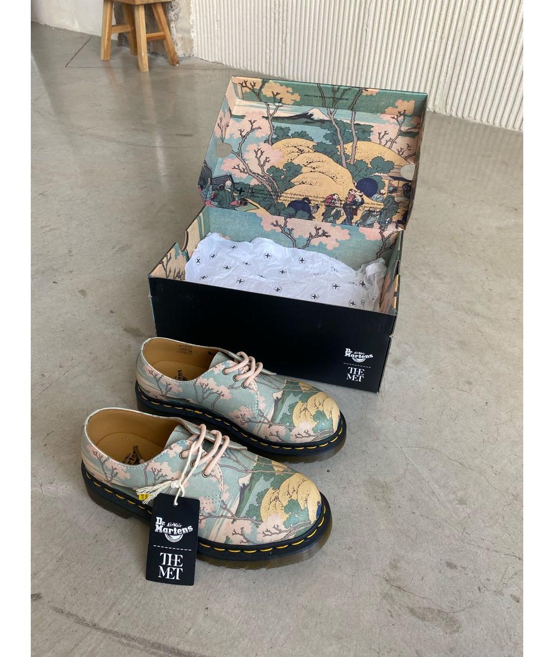 DR. MARTENS Бежевые кожаные ботинки, фото 7