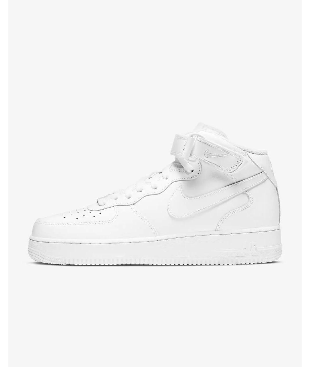 NIKE Белые кожаные кроссовки, фото 5