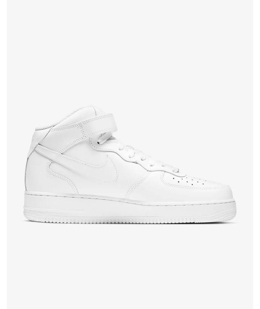 NIKE Белые кожаные кроссовки, фото 4