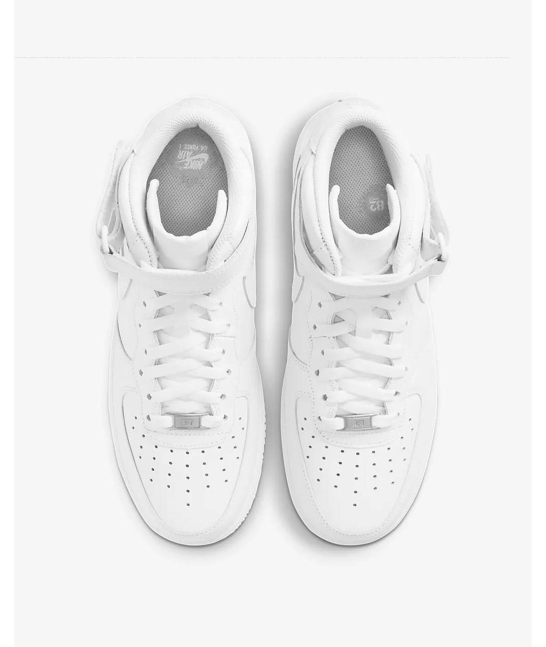 NIKE Белые кожаные кроссовки, фото 3