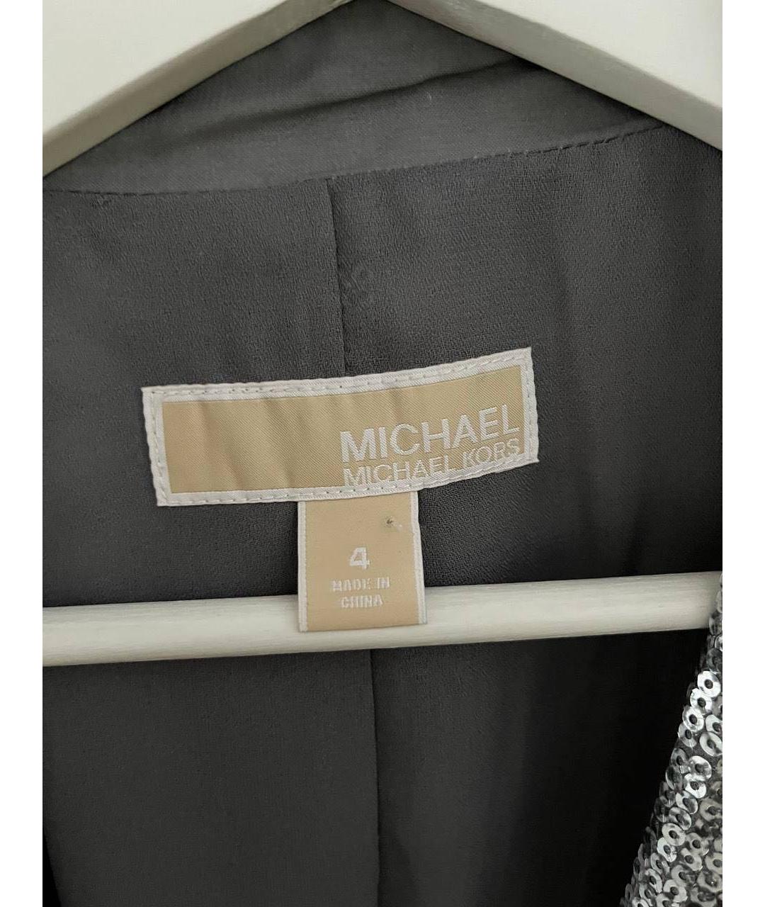 MICHAEL KORS Серебрянный жакет/пиджак, фото 3