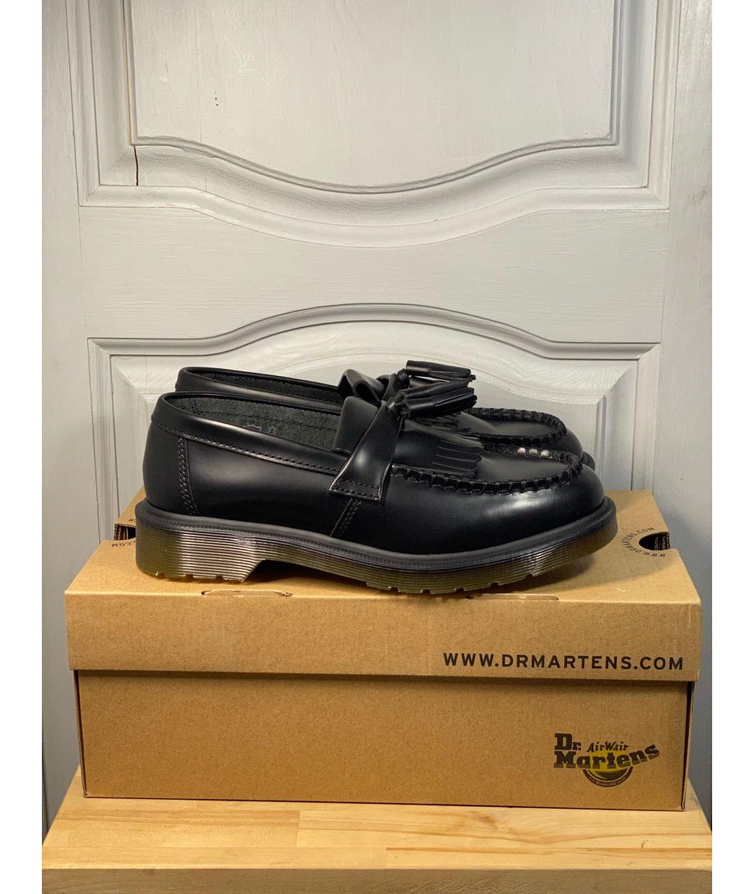 DR. MARTENS Черные кожаные лоферы, фото 7