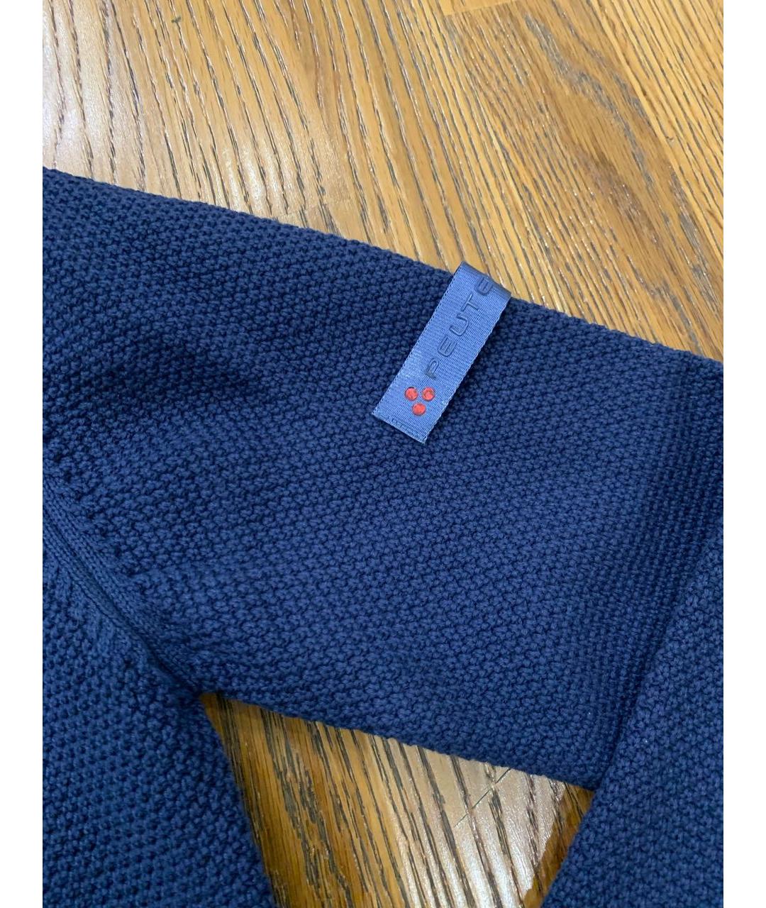 PEUTEREY Синий хлопковый джемпер / свитер, фото 3