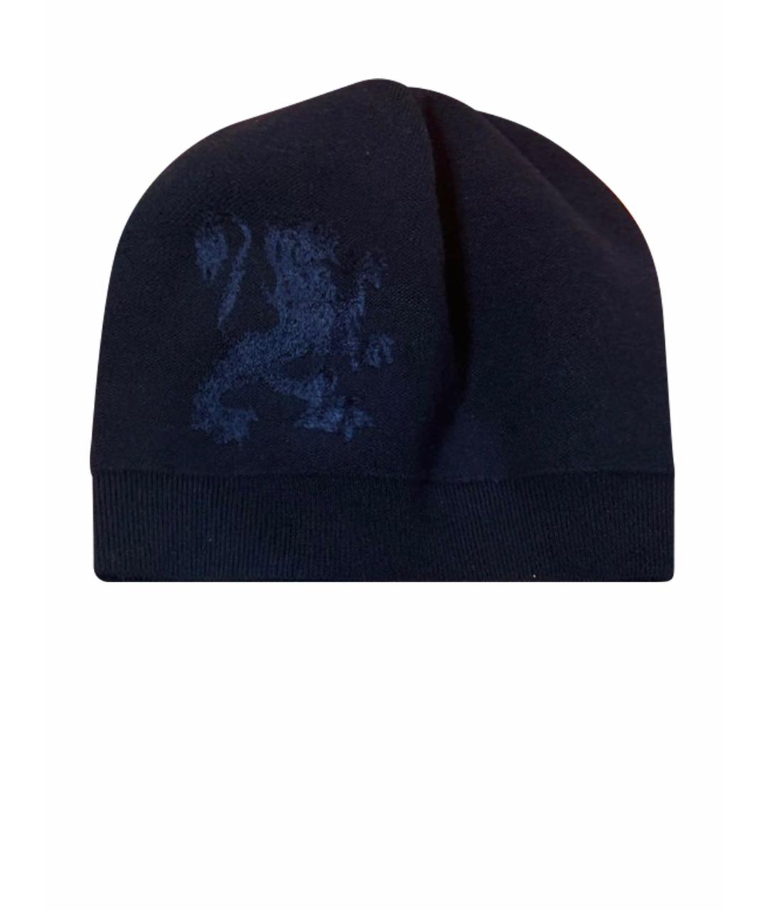 ZILLI Темно-синяя шапка, фото 1