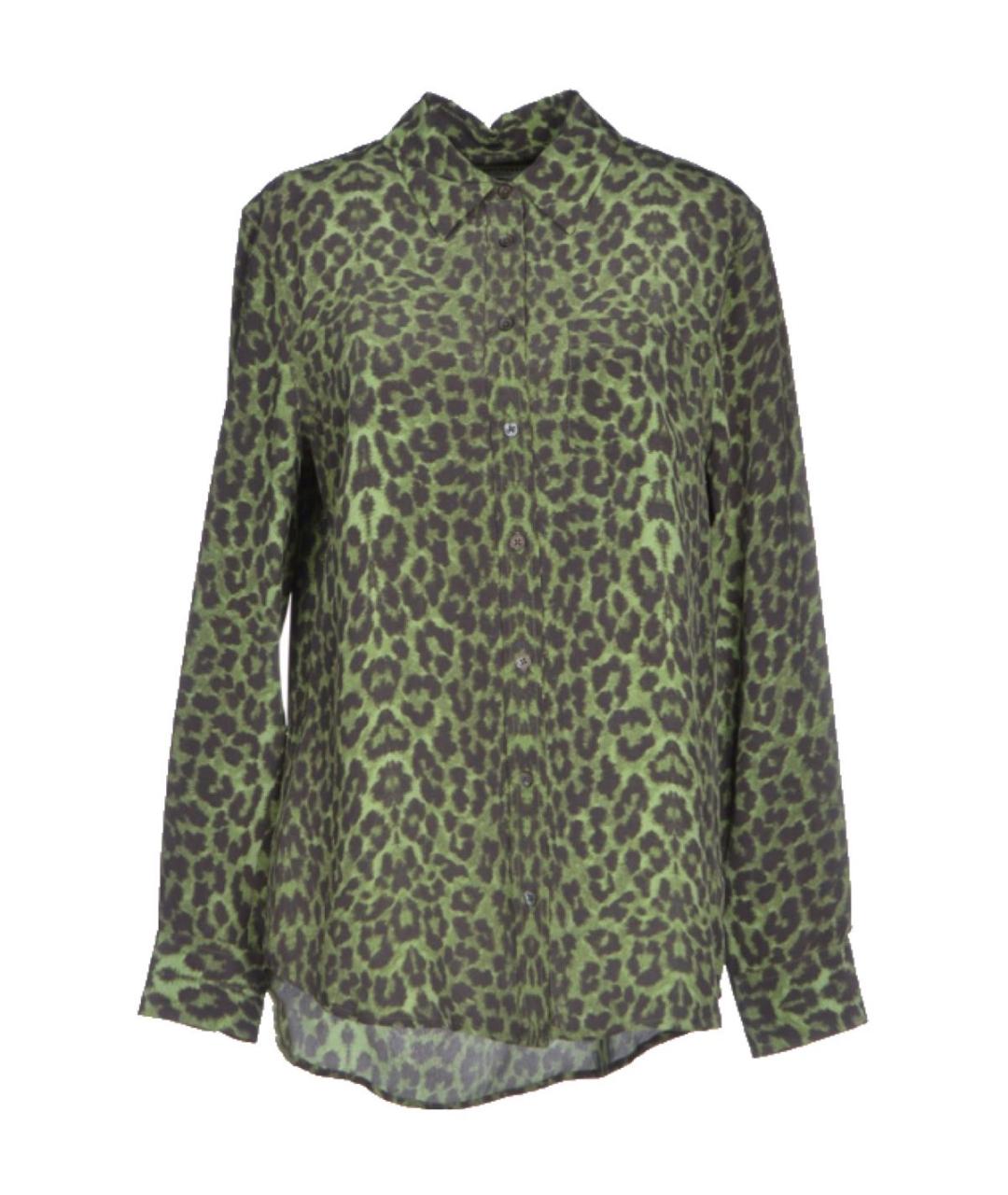 EQUIPMENT Зеленая шелковая блузы, фото 1