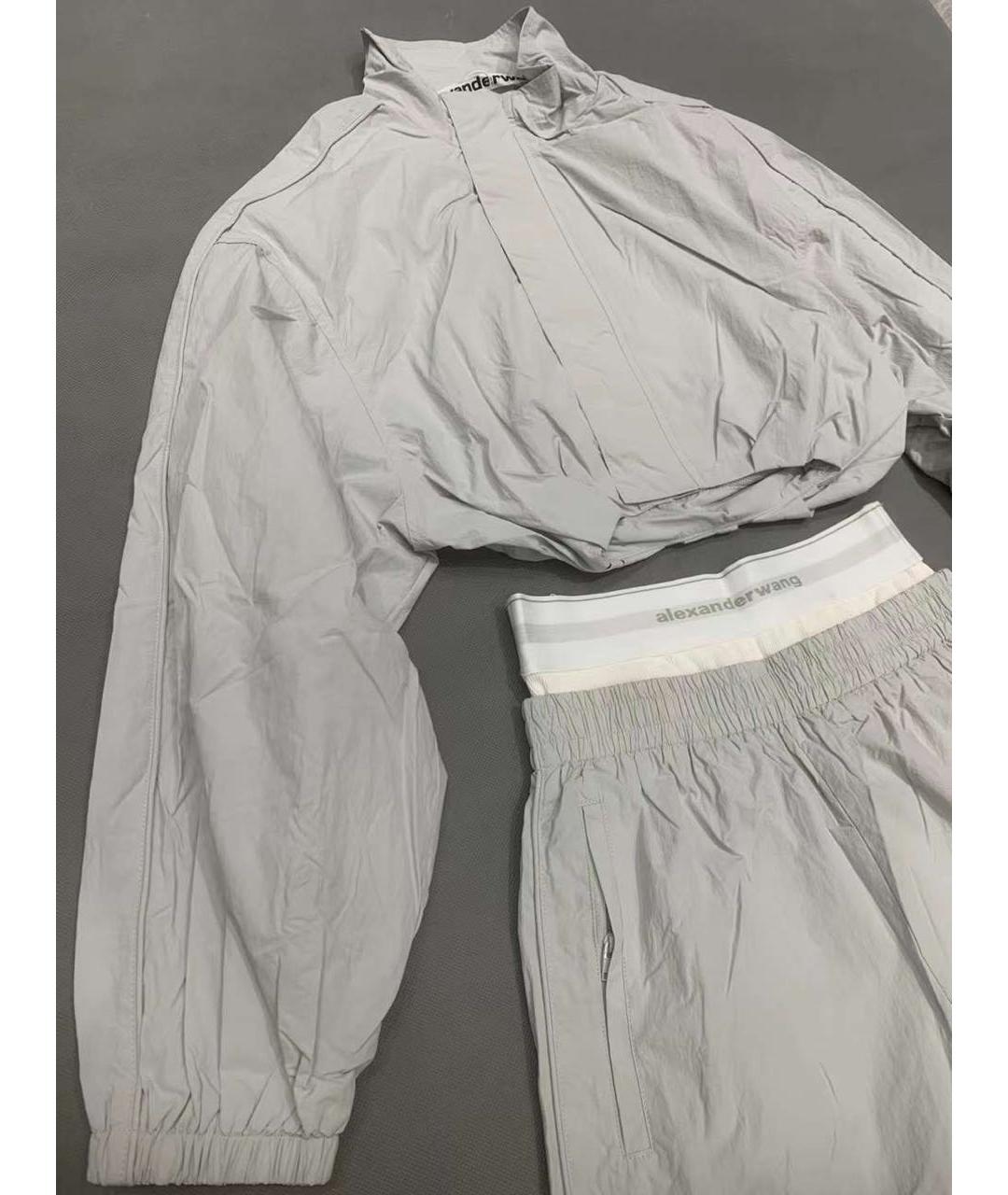 ALEXANDER WANG Серый хлопковый костюм с брюками, фото 2