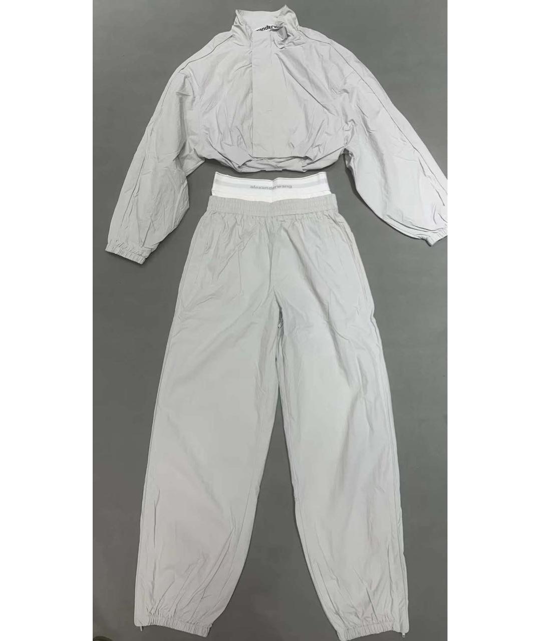 ALEXANDER WANG Серый хлопковый костюм с брюками, фото 8