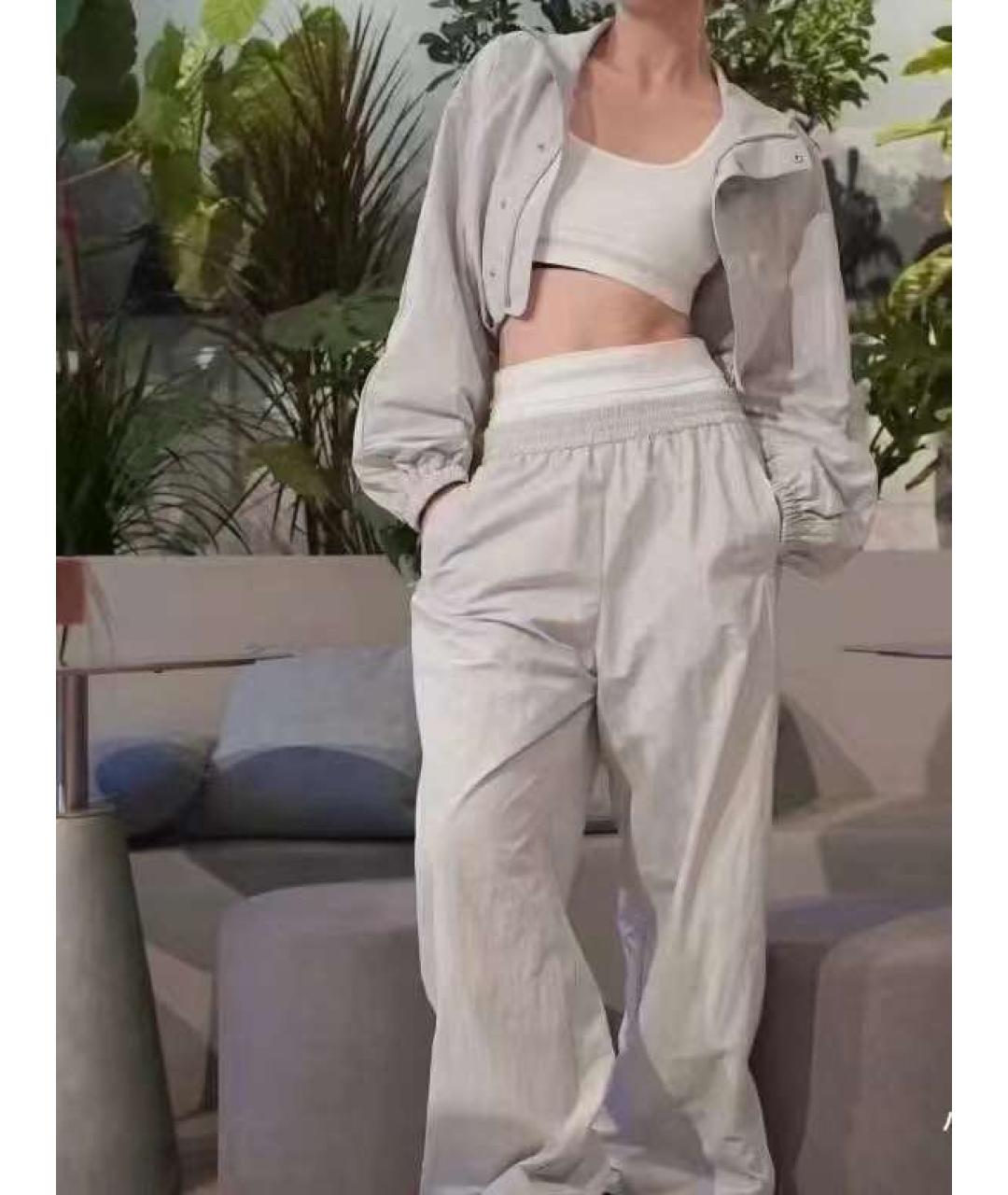 ALEXANDER WANG Серый хлопковый костюм с брюками, фото 6