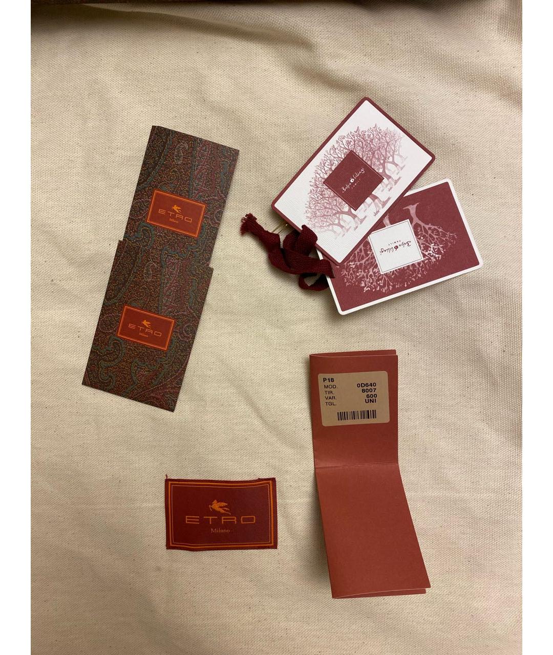 ETRO Коричневая кожаная сумка тоут, фото 8