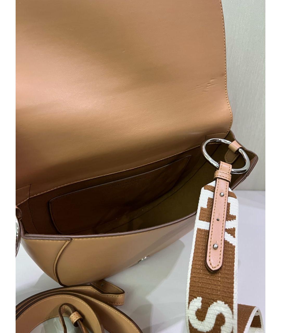 STELLA MCCARTNEY Горчичная сумка через плечо из искусственной кожи, фото 4