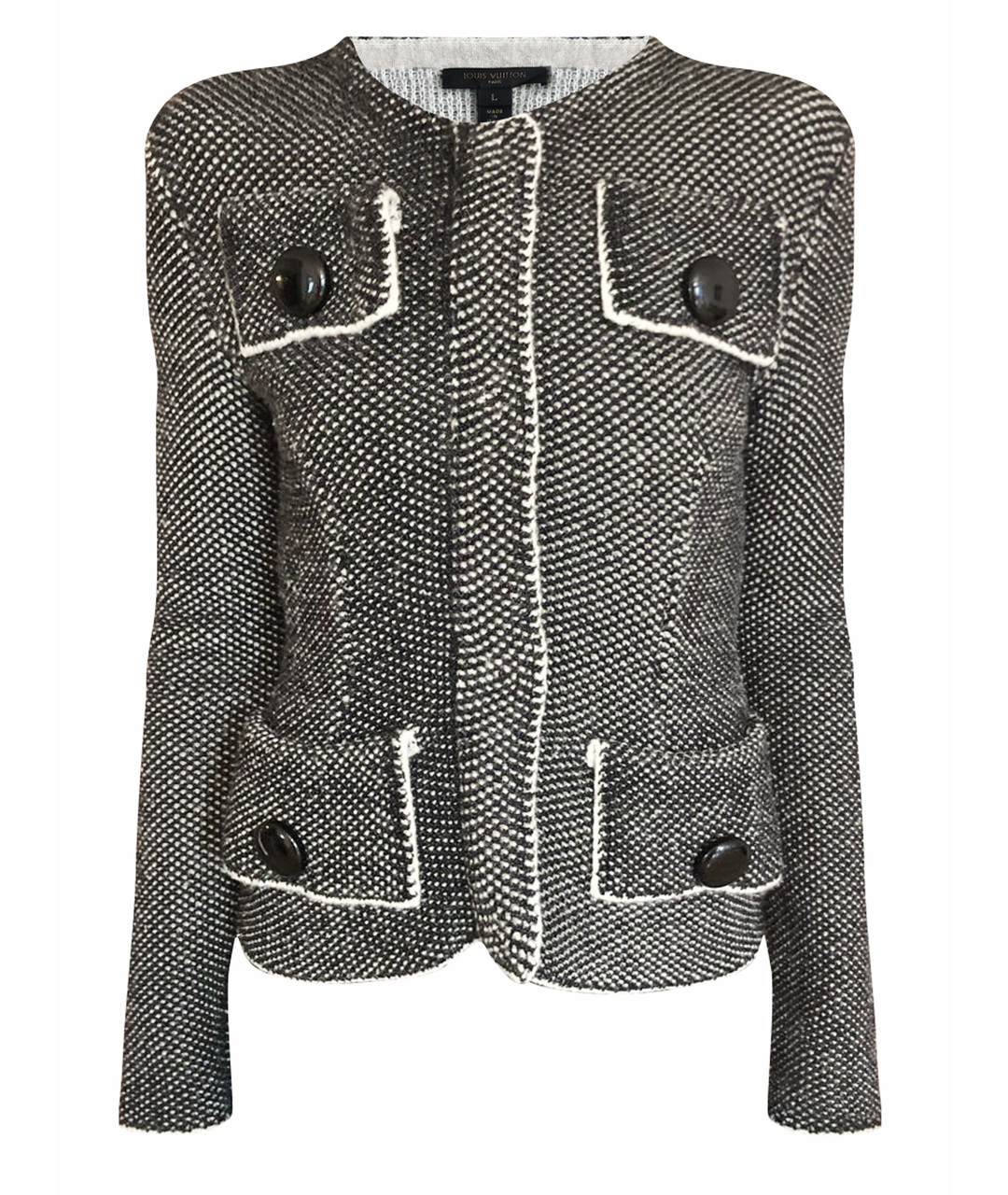 LOUIS VUITTON PRE-OWNED Черный вискозный жакет/пиджак, фото 1