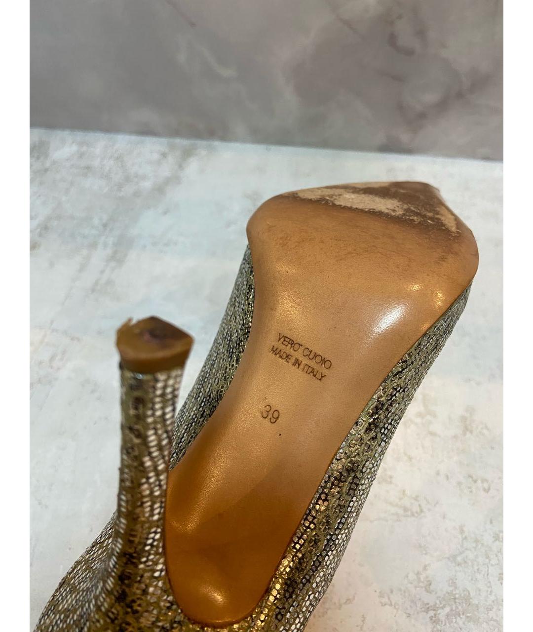 RENE CAOVILLA Серебряные туфли из экзотической кожи, фото 8