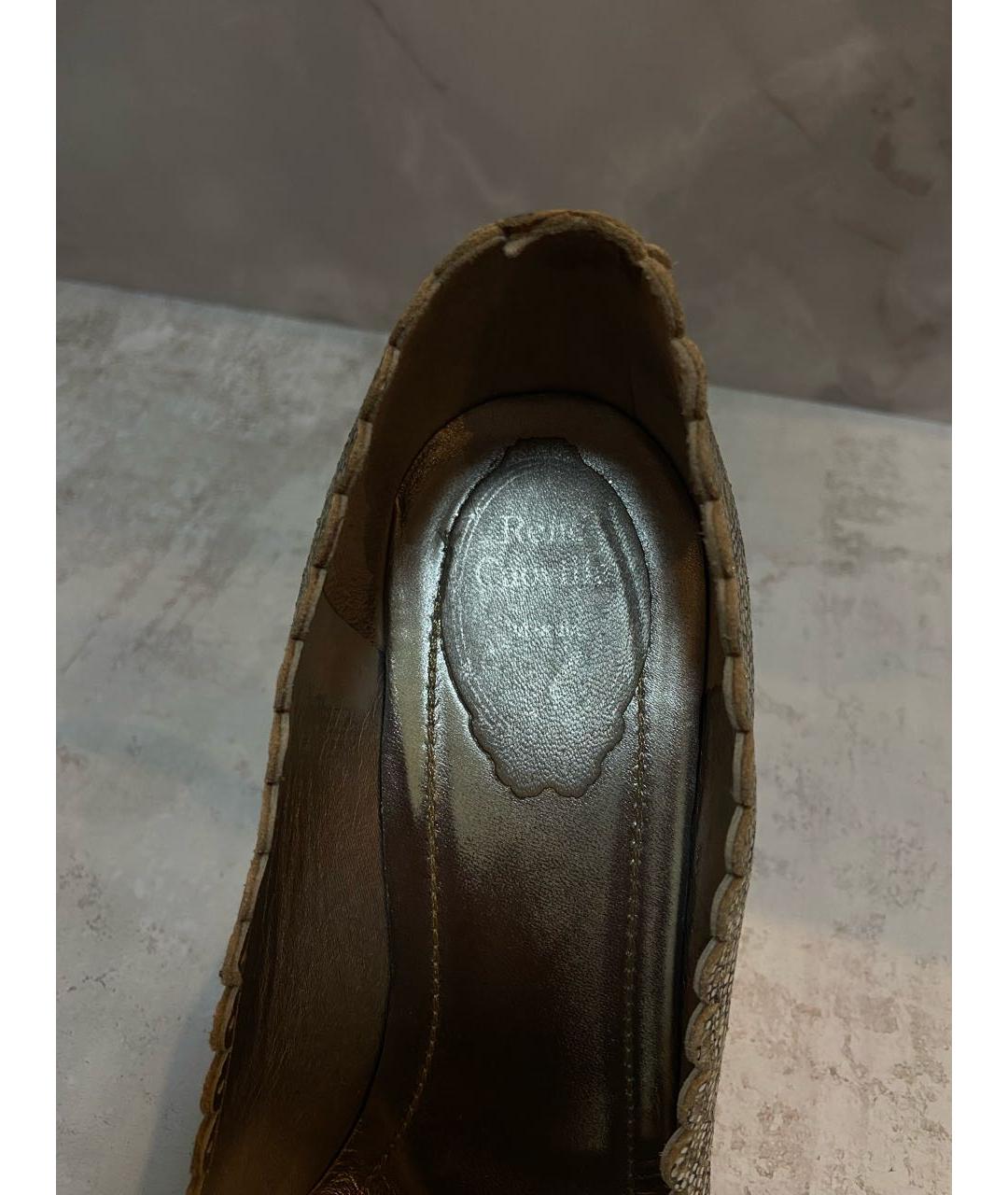 RENE CAOVILLA Серебряные туфли из экзотической кожи, фото 5