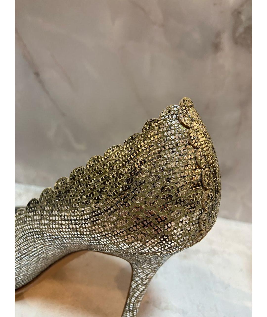 RENE CAOVILLA Серебряные туфли из экзотической кожи, фото 6