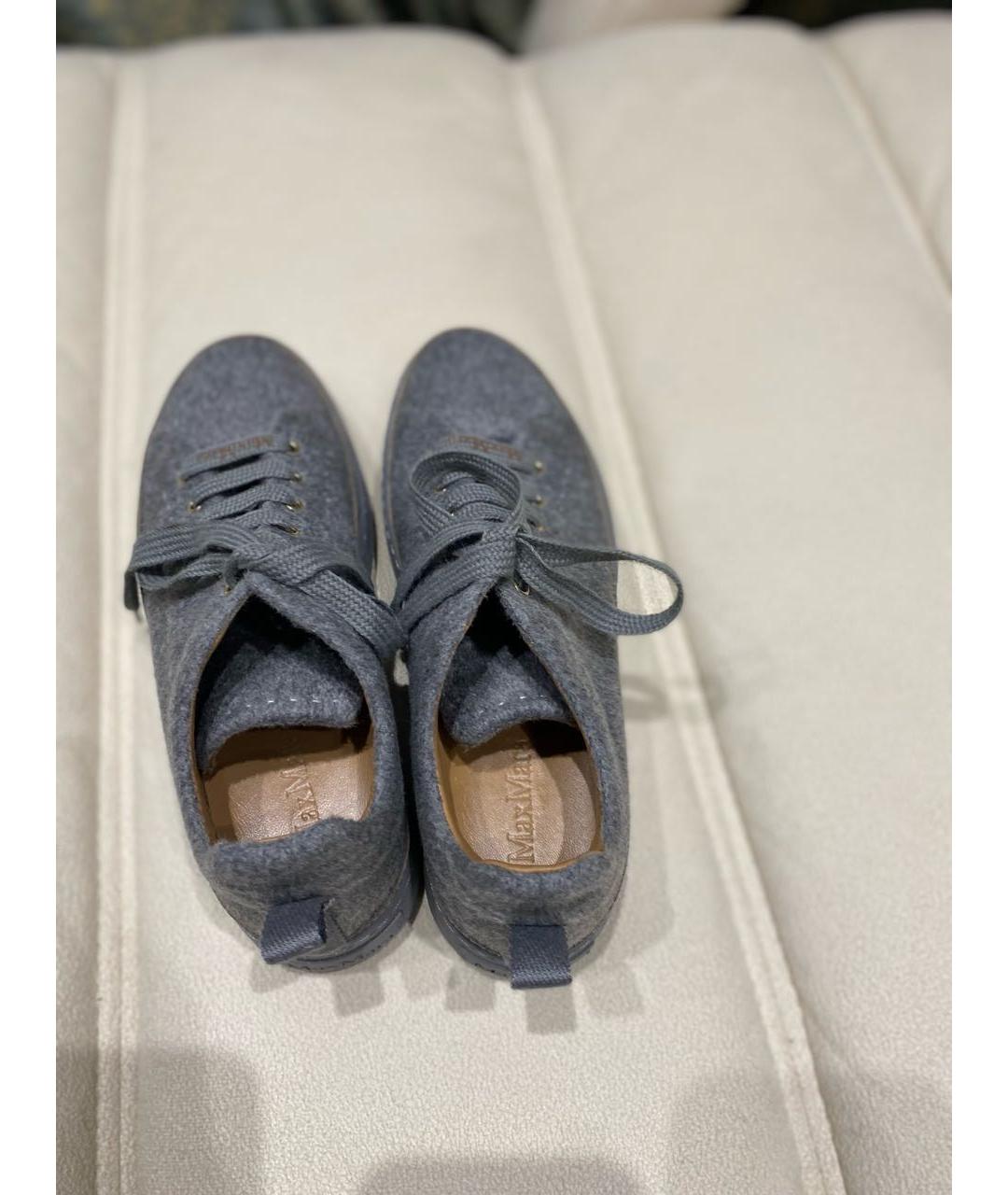 MAX MARA Серые кеды, фото 3