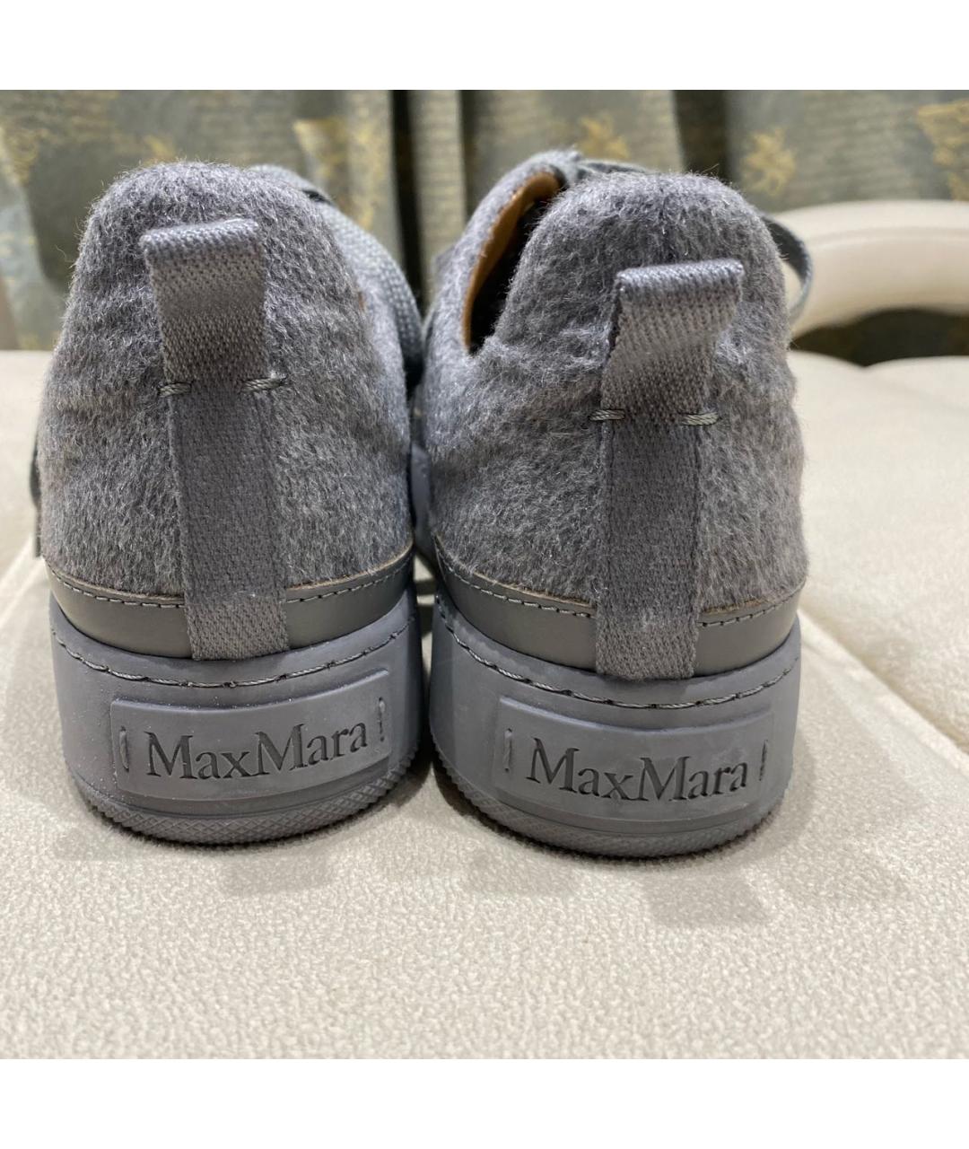 MAX MARA Серые кеды, фото 4