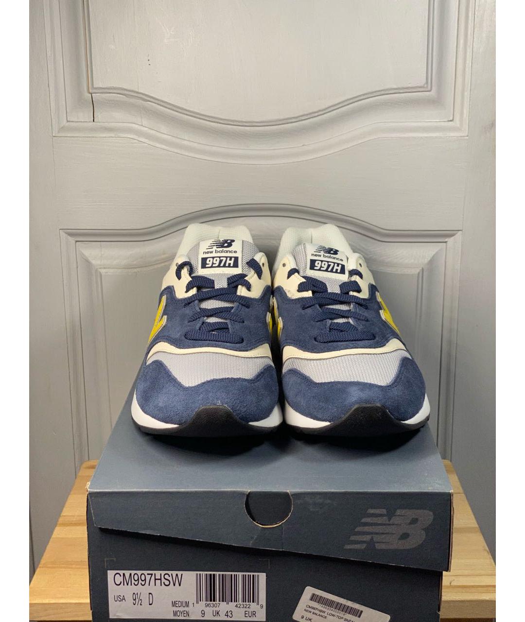 NEW BALANCE Синие замшевые низкие кроссовки / кеды, фото 3