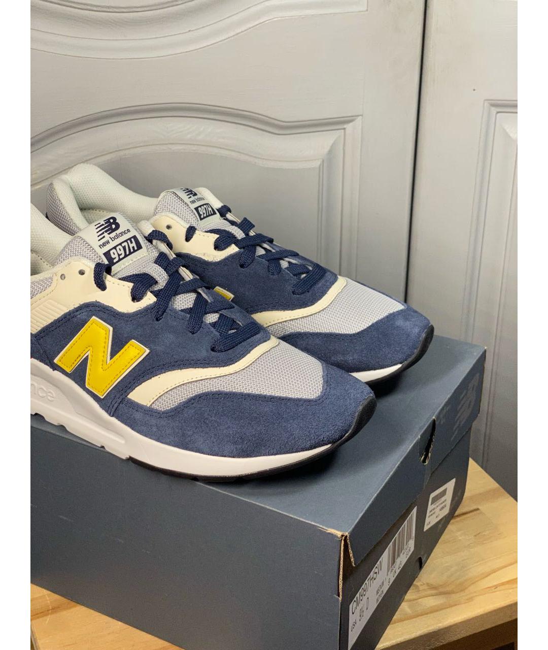 NEW BALANCE Синие замшевые низкие кроссовки / кеды, фото 5