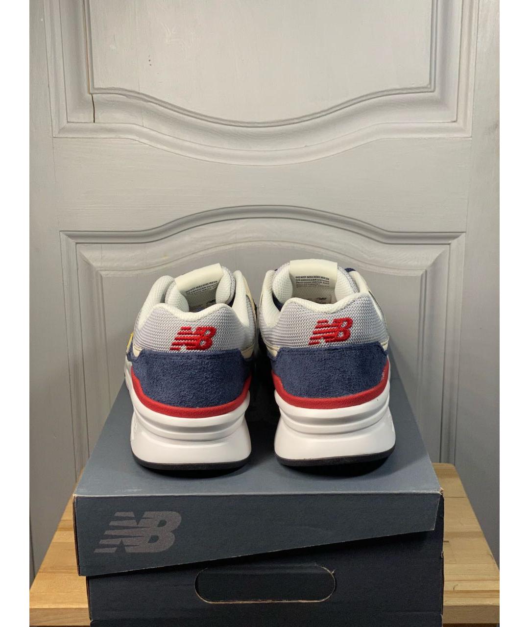 NEW BALANCE Синие замшевые низкие кроссовки / кеды, фото 4