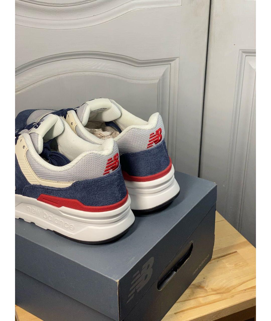 NEW BALANCE Синие замшевые низкие кроссовки / кеды, фото 6