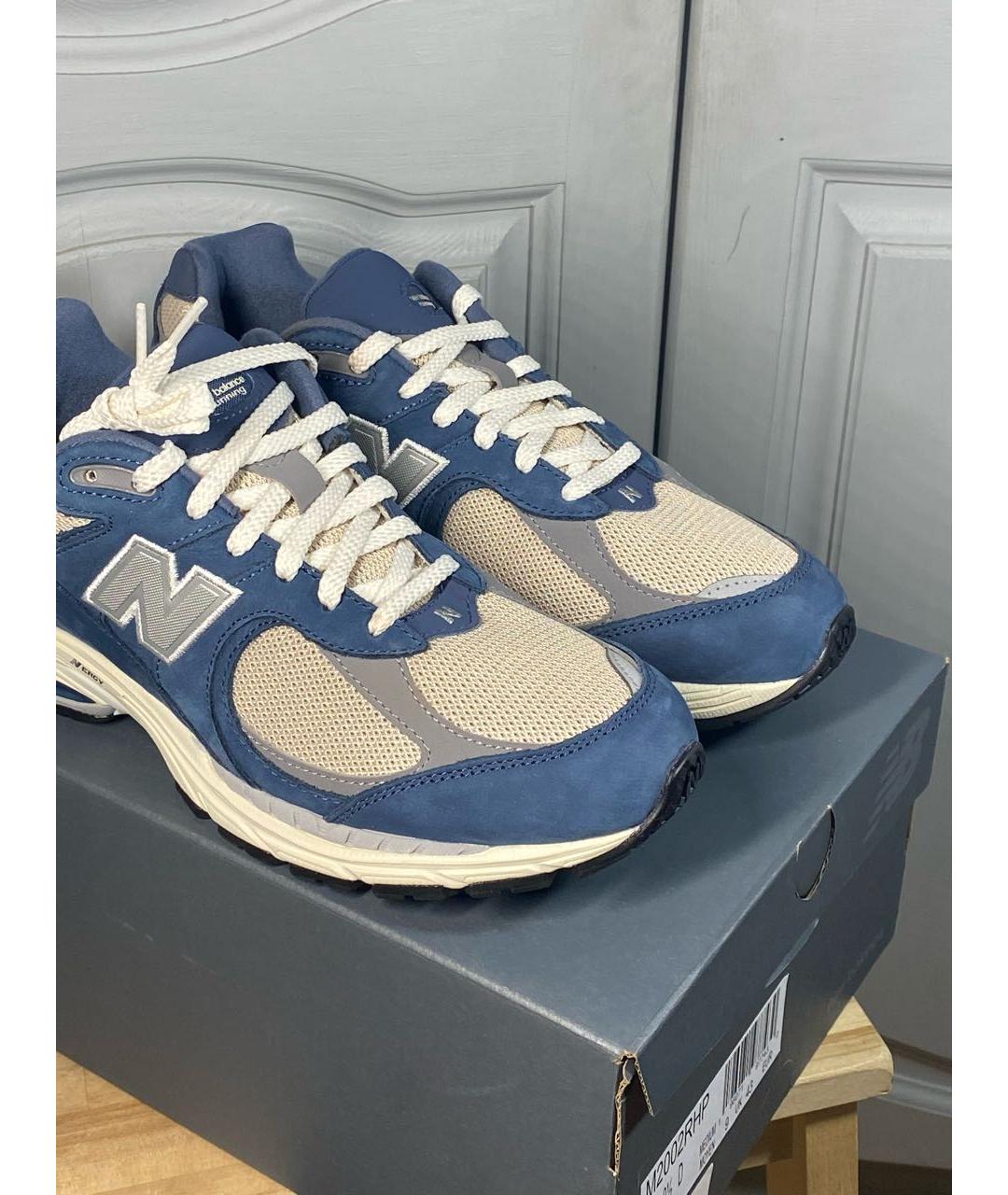 NEW BALANCE Синие замшевые низкие кроссовки / кеды, фото 5