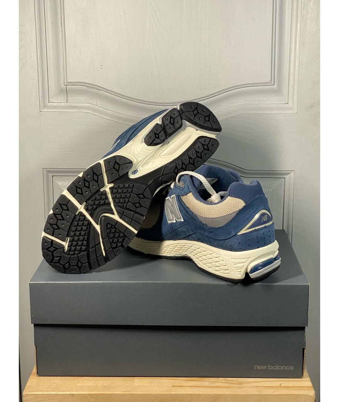NEW BALANCE Синие замшевые низкие кроссовки / кеды, фото 2
