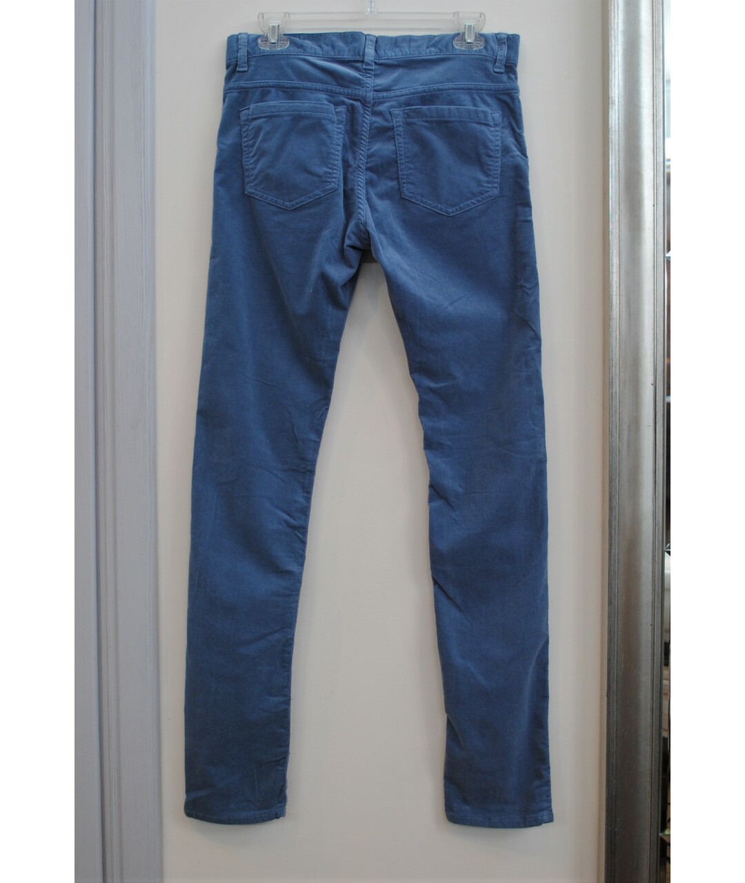 MANOUSH Голубые хлопко-эластановые джинсы слим, фото 2