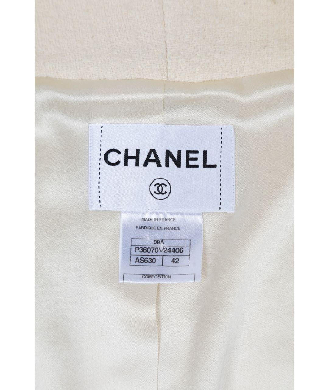 CHANEL Белый твидовый костюм с юбками, фото 3