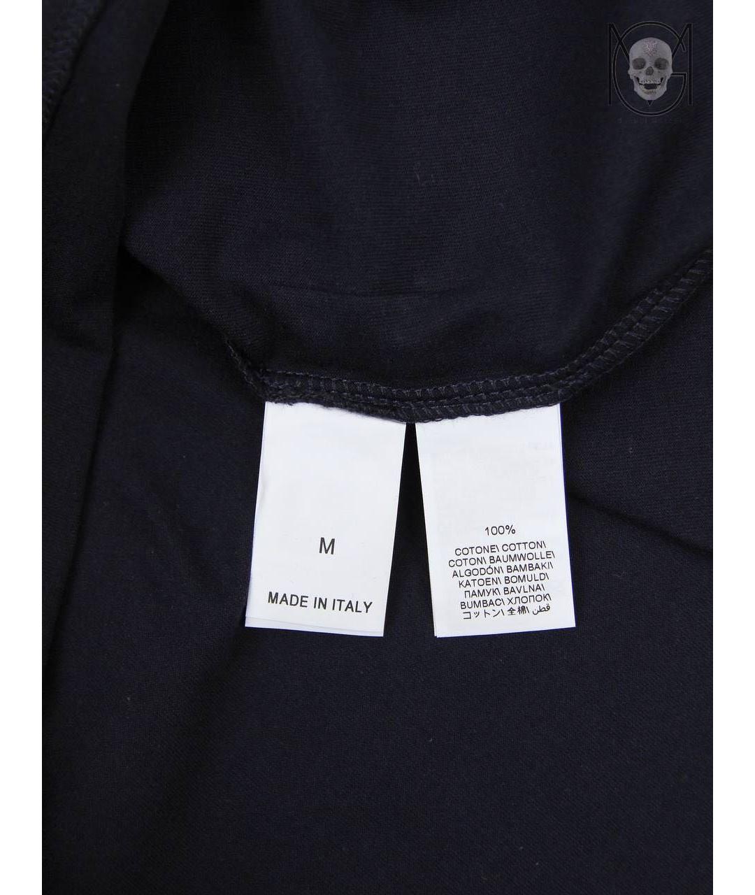 BRUNELLO CUCINELLI Темно-синяя хлопковая футболка, фото 5