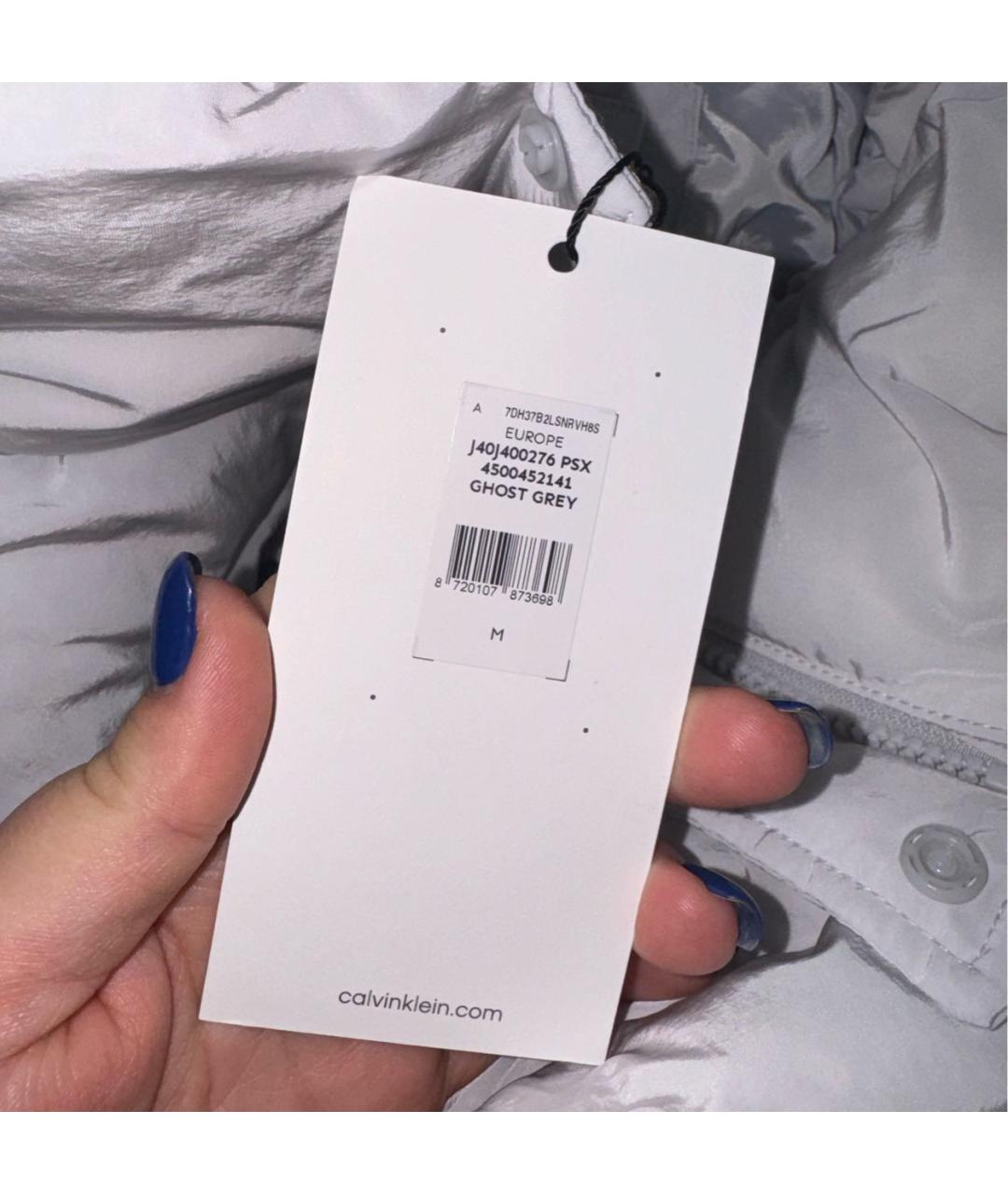 CALVIN KLEIN Белый синтетический жилет, фото 8