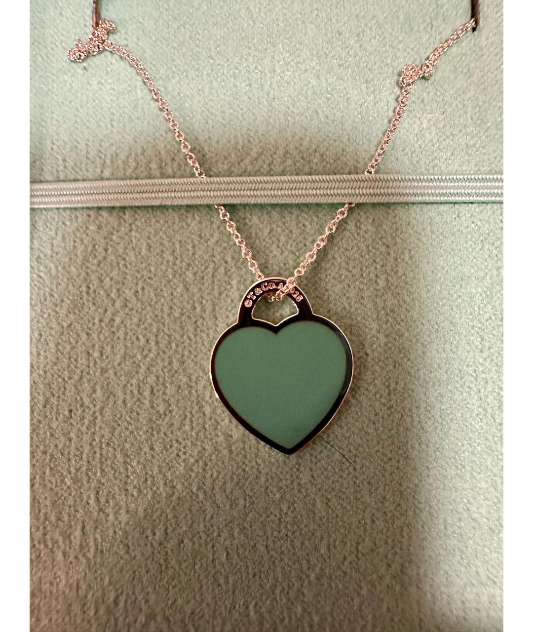 TIFFANY&CO Бирюзовая серебряная подвеска, фото 6
