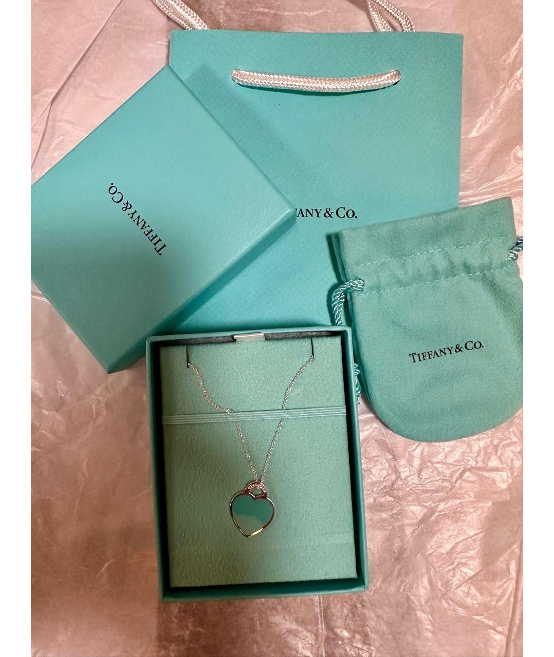 TIFFANY&CO Бирюзовая серебряная подвеска, фото 4